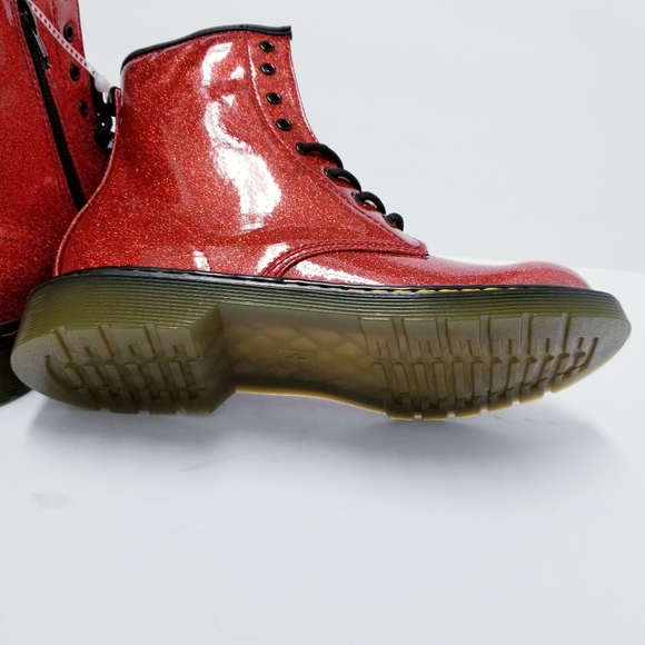 Dr. Marten Glitter Boots Holiday Red - Picture 5 of 8